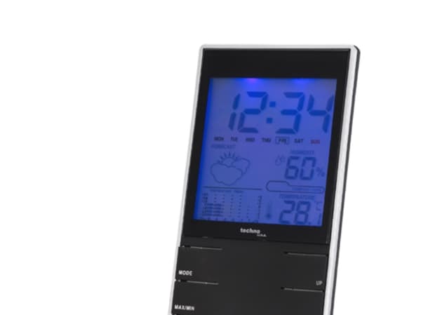 Technoline WS 9120, Musta, Hopea, AAA, 75 x 20 x 140 mm