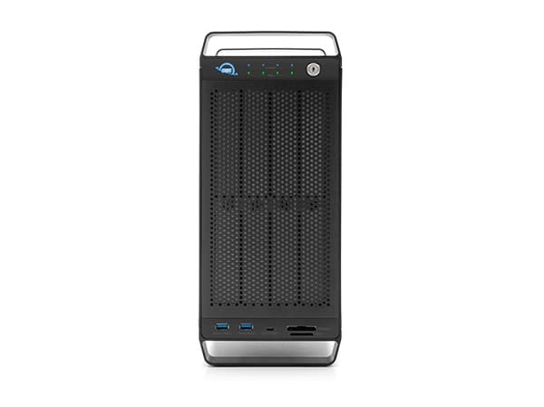 OWC ThunderBay Flex 8, HDD/SSD-kabinett, 2.5/3.5", SATA, Hot-swap, USB-tilkobling, Sort