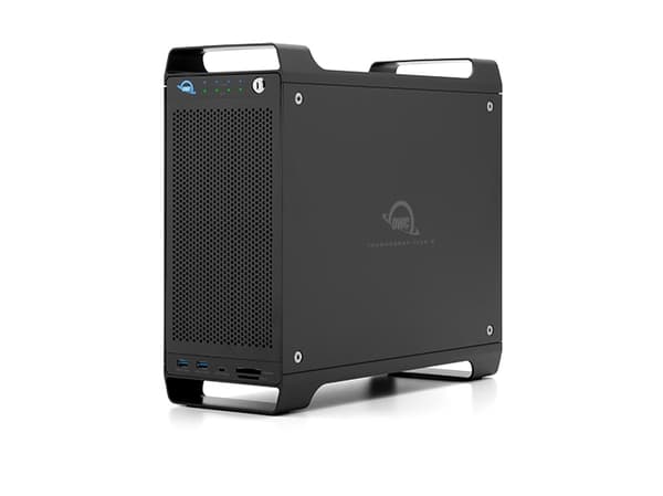 OWC ThunderBay Flex 8, HDD/SSD-kabinett, 2.5/3.5", SATA, Hot-swap, USB-tilkobling, Sort