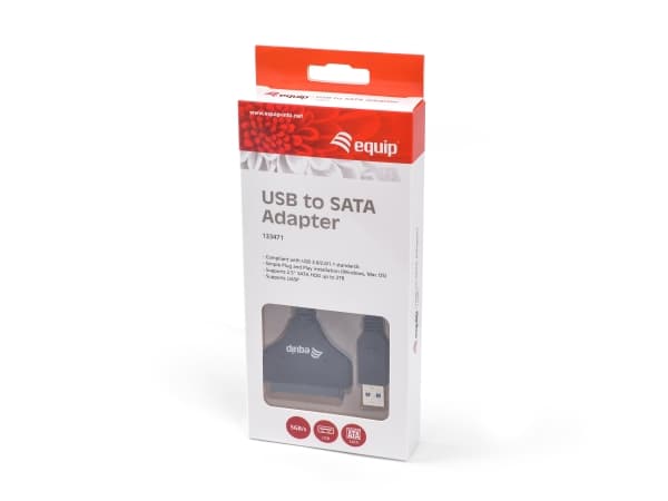 Equip 133472, USB C, Micro USB B, Svart