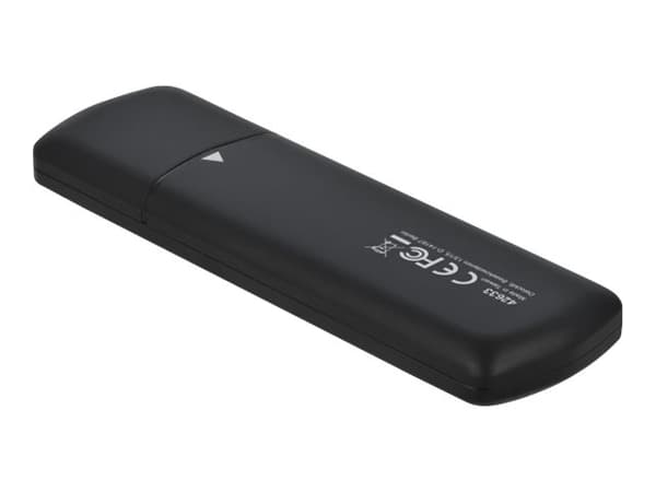 DeLOCK 42633, SSD-kotelo, M.2, PCI Express, SATA, 10 Gbit/s, USB-liitettävyys, Musta