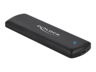 Delock External USB Type-C Combo Enclosure for M.2 NVMe PCIe or SATA SSD - Drevkabinett - M.2 - M.2 NVMe Card / PCIe (NVMe) - USB 3.2 (Gen 2) - svart Sort