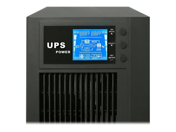 Qoltec - UPS - AC 80-285 V - 2.4 kW - 3000 VA - 7 Ah - RS-232, USB - utgangskontakter: 4