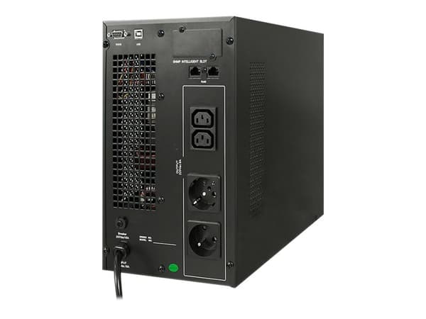 Qoltec - UPS - AC 80-285 V - 2.4 kW - 3000 VA - 7 Ah - RS-232, USB - utgangskontakter: 4