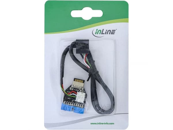 InLine 33446A, USB Type-A, USB 3.2 Gen 1 (3.1 Gen 1), Multifärg, PC, Blåsa
