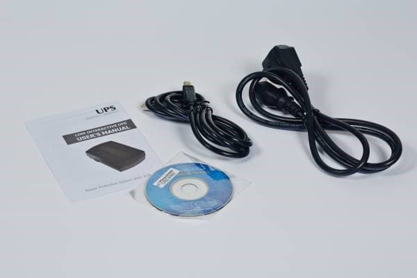 Power strip EuroCase 4 sockets 2xUSB black (EA200PLUS-850VA-EVO)
