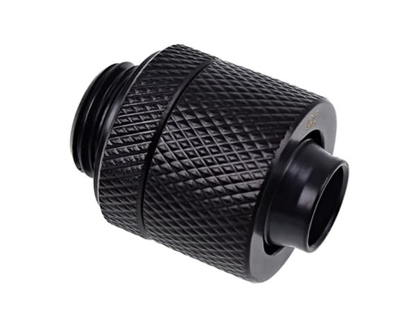 Alphacool Eiszapfen Connector Series Straight Socket 13/10mm - Armatur for væskekjølesystemkompresjon - mørkesvart