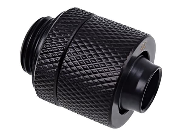 Alphacool Eiszapfen Connector Series Straight Socket 13/10mm - Armatur for væskekjølesystemkompresjon - mørkesvart