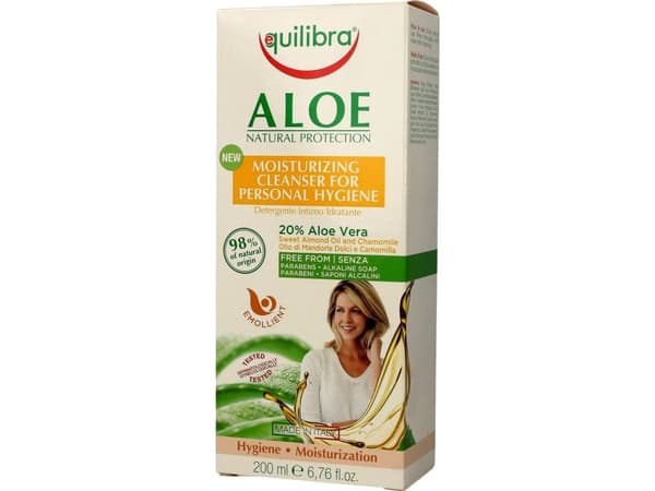 EQUILIBRA_Aloe Moisturizing Cleanser For Personal Hygiene Aloe Vera Moisturizing Intimate Hygiene Gel 200ml