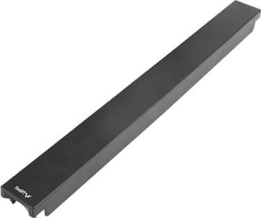 LANBERG 19inch plastic fast assembly fire retardant blanking panel 1U black