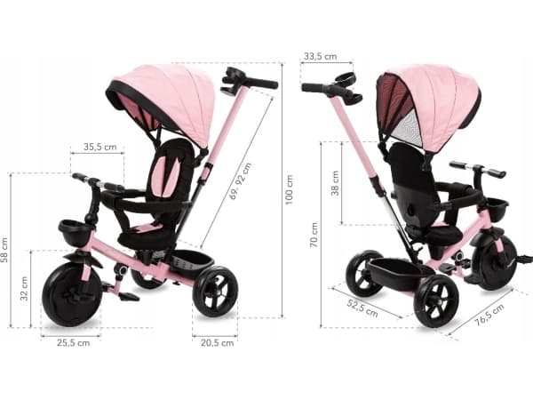 Kidwell Trehjuls AXEL rosa Charmy Rosa kidwell
