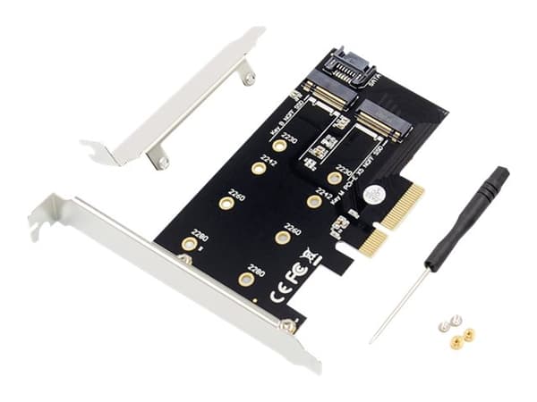 DIGITUS DS-33170 - Grensesnittadapter - M.2 - 2 Kanal - M.2-kort - PCIe 3.0 x4