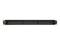 Miniatyrbilde 4 av 5: Netrack - Koblingspanel - rackmonterbar - CAT 6a - FTP - RJ-45 X 24 - svart - 19"
