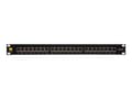 Miniatyrbilde 1 av 5: Netrack - Koblingspanel - rackmonterbar - CAT 6a - FTP - RJ-45 X 24 - svart - 19"