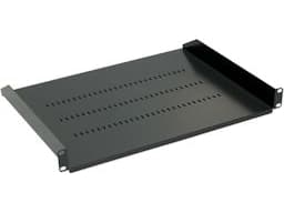 Netrack Equipment Shelf - Hylla för rack - träkol, grafit - 1U - 19"