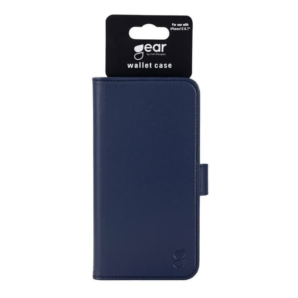Gear iPhone 12 Pro Max Suojakotelo Korttitaskulla Sininen