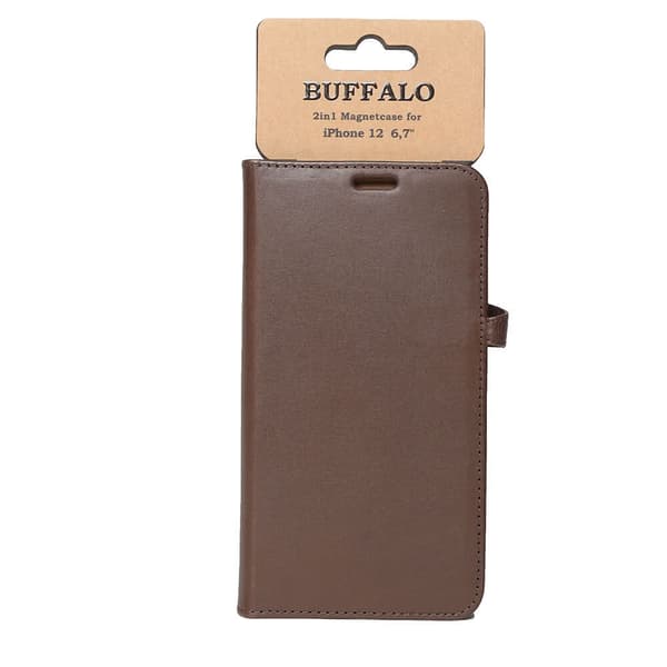 Buffalo iPhone 12 Pro Max Suojakotelo Buffalo Irrotettava Kuori Ruskea