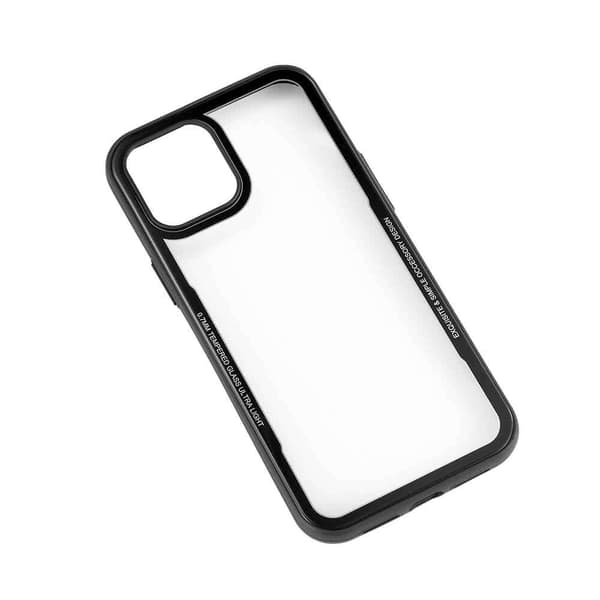 Gear iPhone 12 Pro Max Deksel Herdet Glass Svart