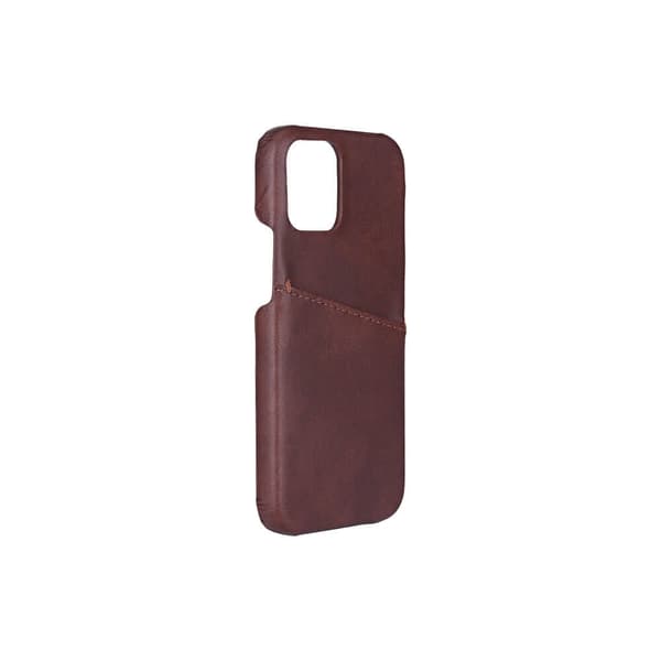 Onsala iPhone 12 Mini Suojakuori Korttitaskulla Ruskea