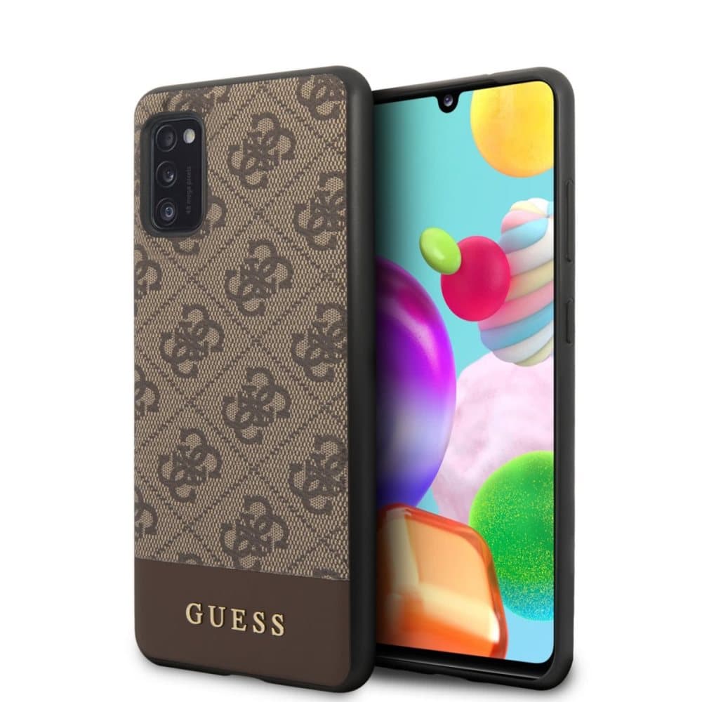 Samsung Galaxy A41 Suojakuori Monogram Ruskea