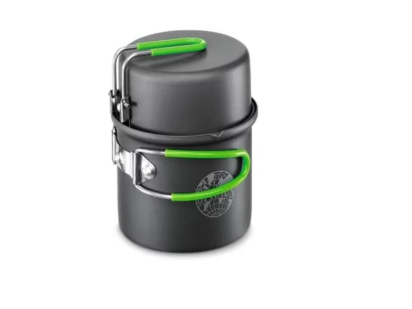 Optimus 8020708, Sett, Aluminium, 0,6 l, Grå, Grønn, Aluminium