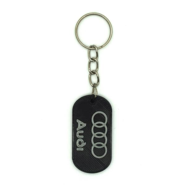 Audi nøkkelringskjede tilbehør Svart 1x