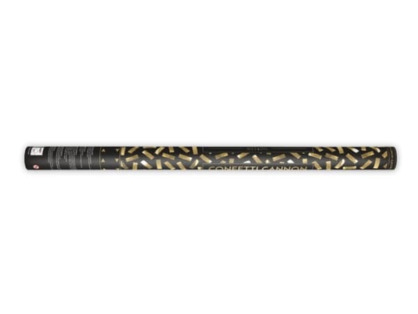 PartyDeco Confetti cannon, gold, 80cm, Confetti cannon, Gold, Metallic, 1 colours, Stripe, 800 mm, 1 pc(s)