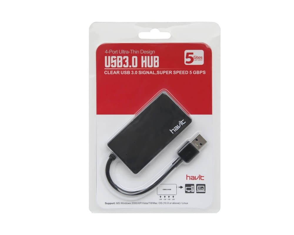 USB Hub 3.0 (4-portar)