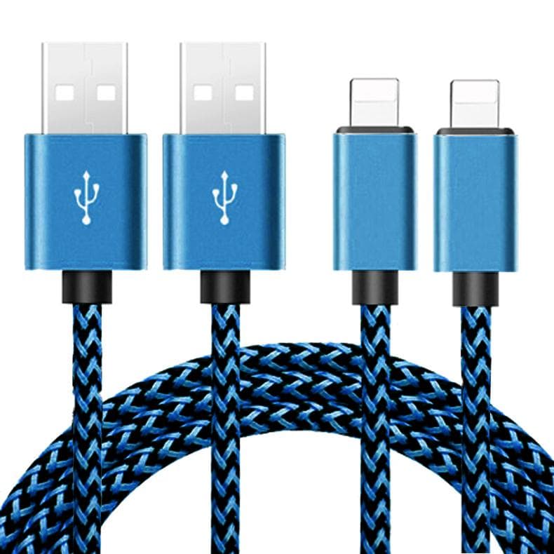 USB-datasladd för iPhone Snabb Säker Produkt Flexibel Robust | 5V-2A Mörkblå