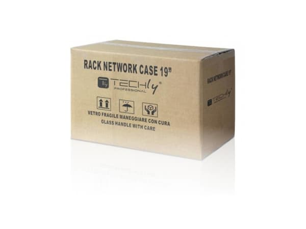 TECHly Professional D320 - Rack skap - veggmonterbar - svart, RAL 9005 - 6U - 19"