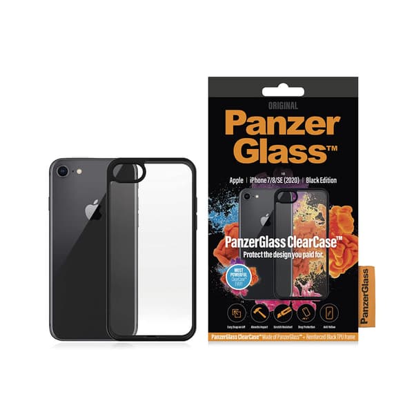 PanzerGlass iPhone 7/8/SE Suojakuori ClearCase Black Edition