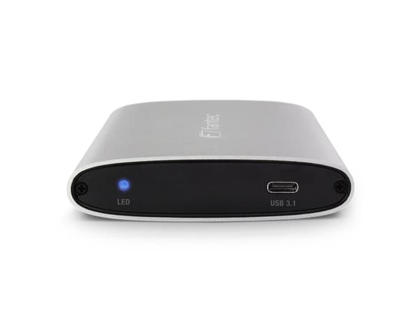 FANTEC ALU-25U31 - Drevkabinett - 2.5" - SATA 6Gb/s - USB 3.1 (Gen 2) - sølv