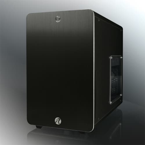 RAIJINTEK Styx - Tower - micro ATX - genomskinlig sidopanel - ingen strömförsörjning (PS/2) - svart - USB/ljud Svart