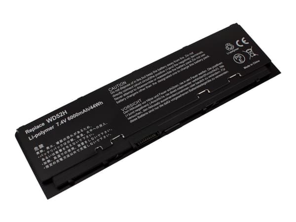 CoreParts - Batteri til bærbar PC (tilsvarer: Dell WD52H, Dell KWFFN) - litiumion - 4-cellers - 6000 mAh - svart - for Dell Latitude E7240
