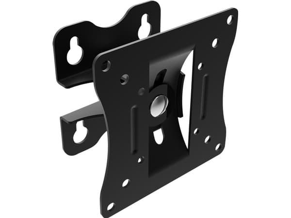 Lindy 40875, 50 x 50 mm, 100 x 100 mm, -5 - 15°, -30 - 30°, Terästä, Musta