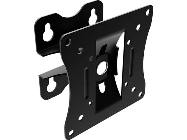Lindy 40875, 50 x 50 mm, 100 x 100 mm, -5 - 15°, -30 - 30°, Terästä, Musta