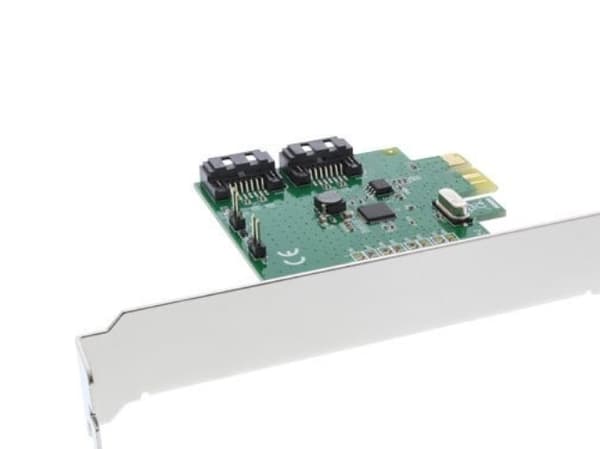 InLine 76696C, PCIe, SATA, Låg profil, PCI 2.0, 6 Gbit/s, 0, 1, SPAN