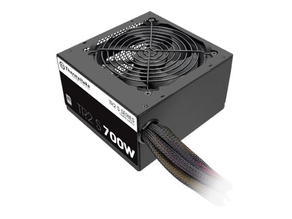 Thermaltake TR2 S 700W - Strømforsyning (intern) - ATX12V 2.3/ EPS12V - 80 PLUS - AC 230 V - 700 watt - aktiv PFC - Europa - svart