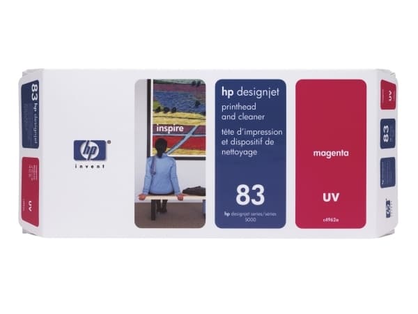 HP 83 - Magenta - skriverhode med renser - for DesignJet 5000, 5000ps, 5000ps uv, 5000uv, 5500, 5500 uv, 5500mfp, 5500ps, 5500ps uv