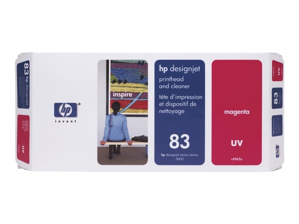 HP 83 - Magenta - skriverhode med renser - for DesignJet 5000, 5000ps, 5000ps uv, 5000uv, 5500, 5500 uv, 5500mfp, 5500ps, 5500ps uv
