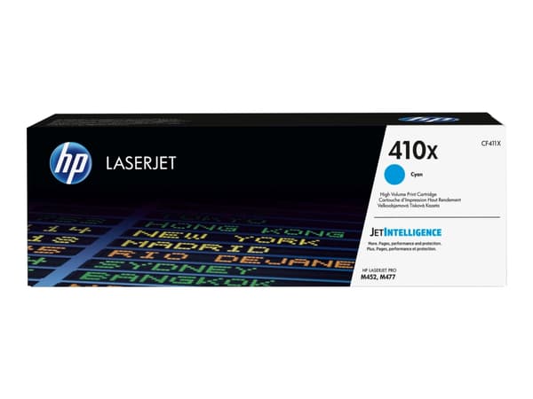 HP 410X, alkuperäinen riittoisa syaani LaserJet-värikasetti, 5000 sivua, Syaani, 1 kpl