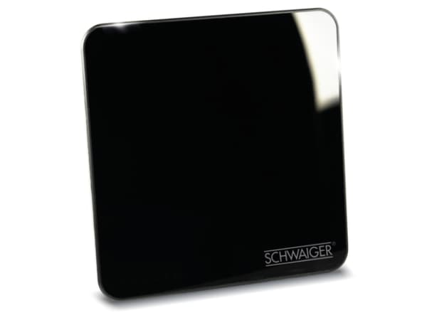 Schwaiger ZA8970 011, Innendørs, Sort, 45 dBi, 1,4 m, DVB-T, DVB-T2, DAB+, FM
