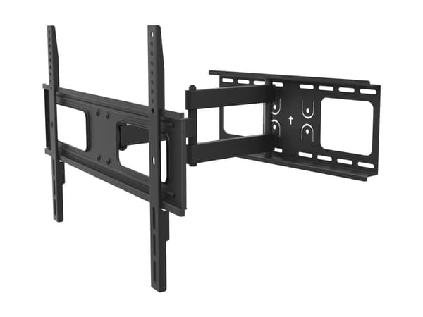 DELTACO ARM-460 - Monteringssett (tippe/svivel-veggmontering) - for flatpanel - svart - skjermstørrelse: 37"-70" - veggmonterbar Sort