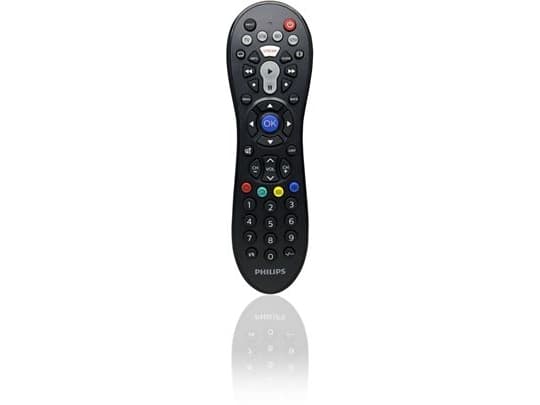 Philips Perfect replacement Yleiskaukosäädin SRP3014/10, DTV, DVD/Blu-ray, DVR, SAT, TV, IR Langaton, Painikkeiden painaminen, Musta