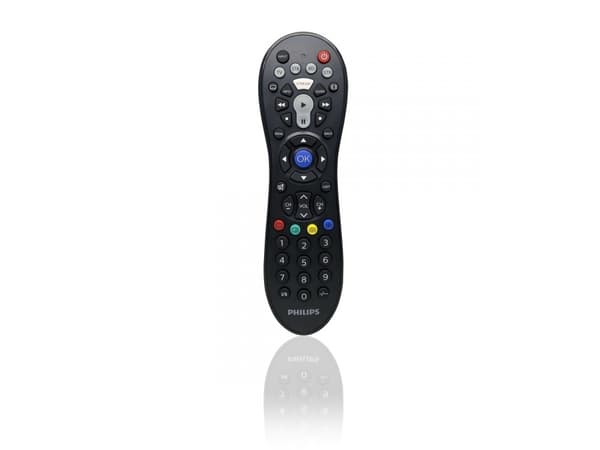 Philips Perfect replacement Yleiskaukosäädin SRP3014/10, DTV, DVD/Blu-ray, DVR, SAT, TV, IR Langaton, Painikkeiden painaminen, Musta