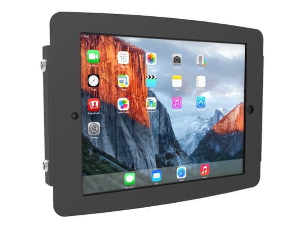 Compulocks Space iPad 12.9" Security Lock Enclosure and Tablet Holder - Innhegning - Tyverisikker - for nettbrett - låsbar - aluminium - svart - vegg