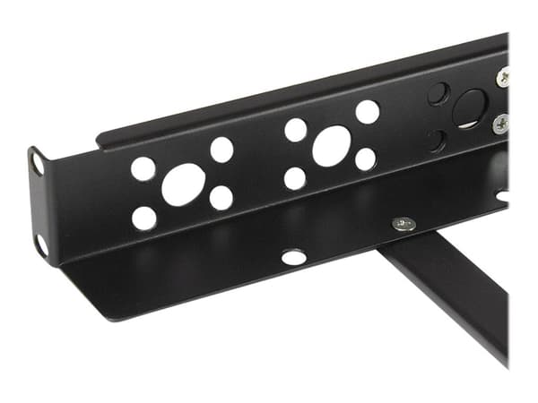 StarTech.com 1U fast 19 tums universella serverrackskenor med justerbart djup - Rackskena - svart - 1U - 19" - för P/N: RK2433BKM, RK2537BKM, RK3236B