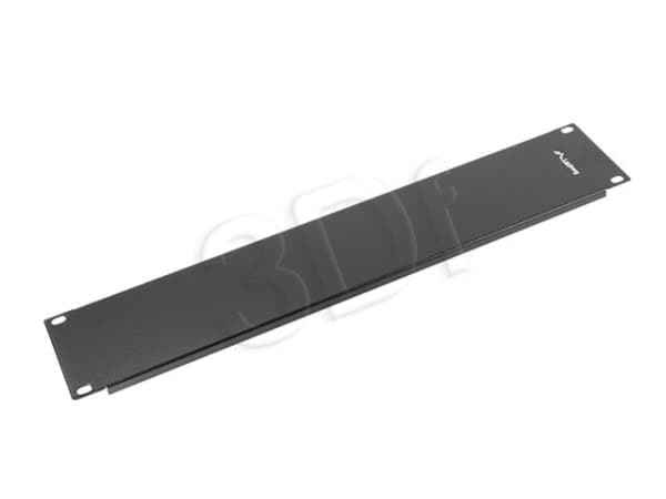 Lanberg - Tomt panel - RAL 9004, svart - 2U - 19"