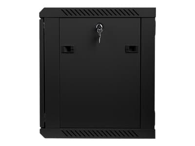 Lanberg - Rack skap - veggmonterbar - svart, RAL 9004 - 9U - 19"