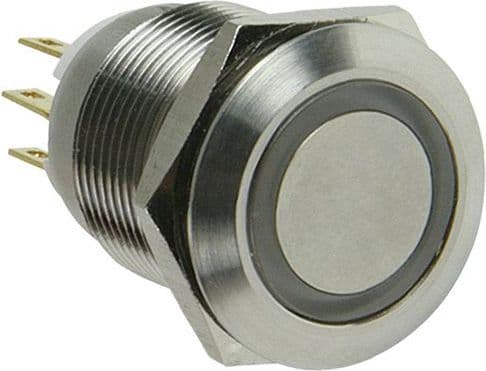 Lamptron Vandalismskyddad LED - violett, silverfärgad sockel